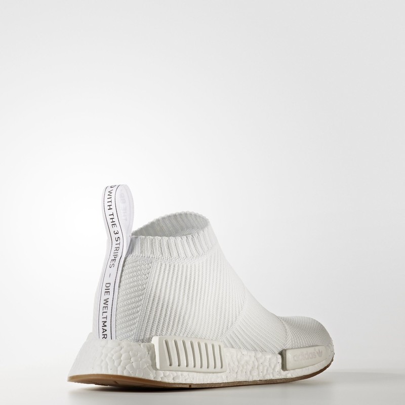 Nmd city cheap sock white gum